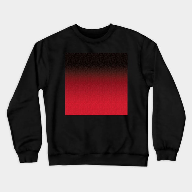 Bloody night, black and red ombre print Crewneck Sweatshirt by KINKDesign